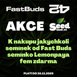 Nové podzimní akce jsou tady! 🍁 Co jsme si pro vás na www.seedbank.cz připravili? K nákupu jakýchkoli semínek od Fast Buds...